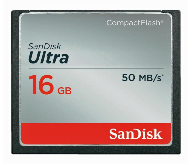 SANDISK Compact Flash Ultra 16GB SDCFHS-016G-G46 - 179803 - zdjęcie